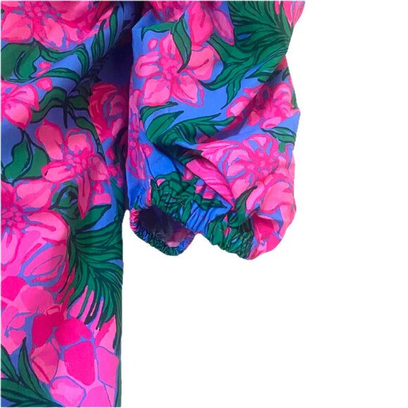 Lllly Pulitzer Bitsy StretchTop Cerise Pink Wms Sz 0 Pink Safari Sunset NWT 138 - Picture 11 of 13